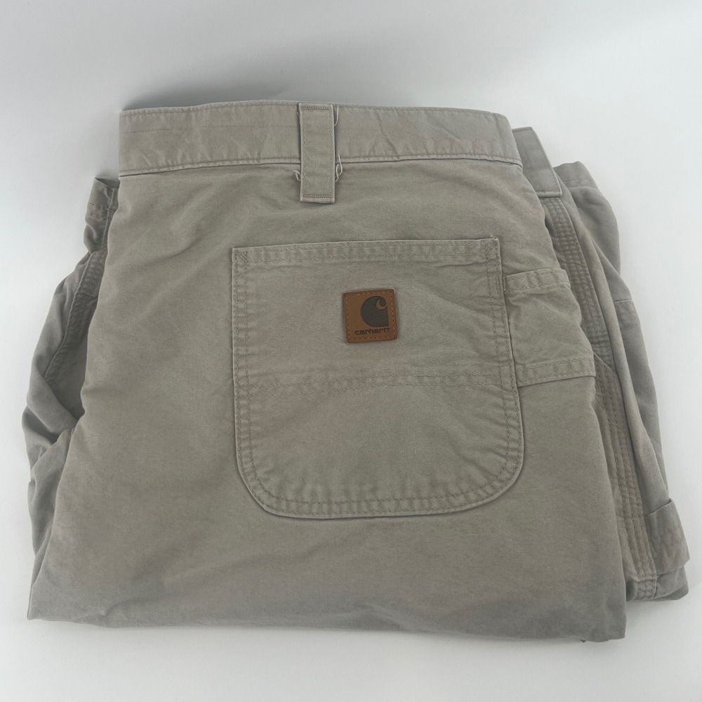Carhartt B147 TAN Men Work Shorts Canvas Carpenter Original Fit Khaki 46
